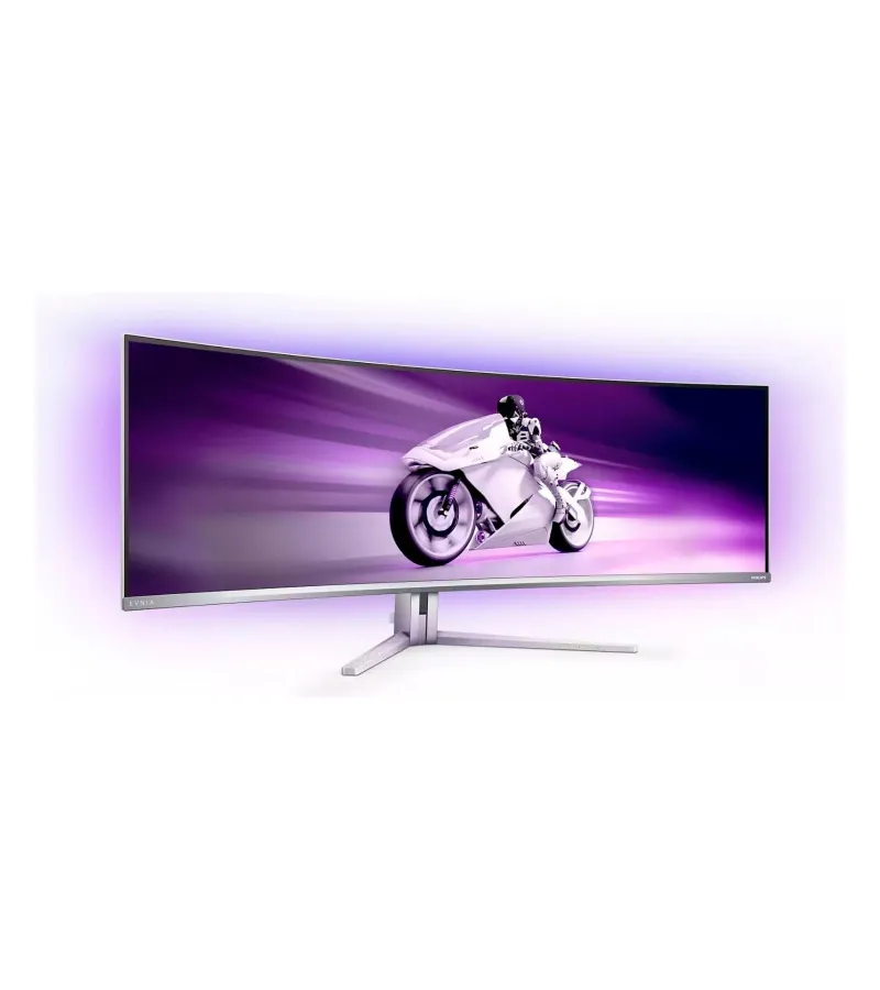 Philips Evnia 49M2C8900 49 Zoll mieten, QD-OLED, 5120 x 1440 DQHD, 240 Hz, Ambiglow, HDMI 2.1 - Farbe Weiß