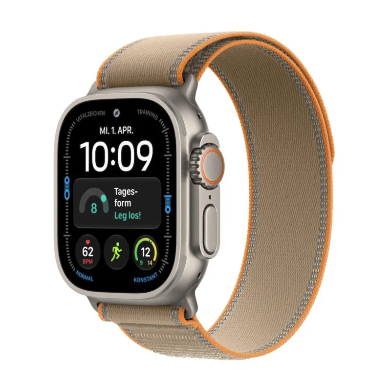 Apple Watch Ultra 4 Natur mieten, mit Trail Loop Armband Natur Sand