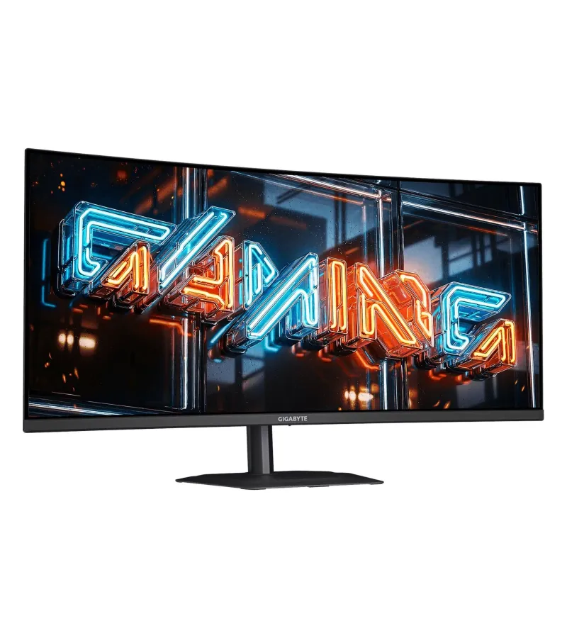 GIGABYTE MO34WQC36 QD-OLED 34 Zoll mieten, 3440 x 1440 UWQHD, 360 Hz, DisplayPort 2.1, KVM - Farbe Schwarz