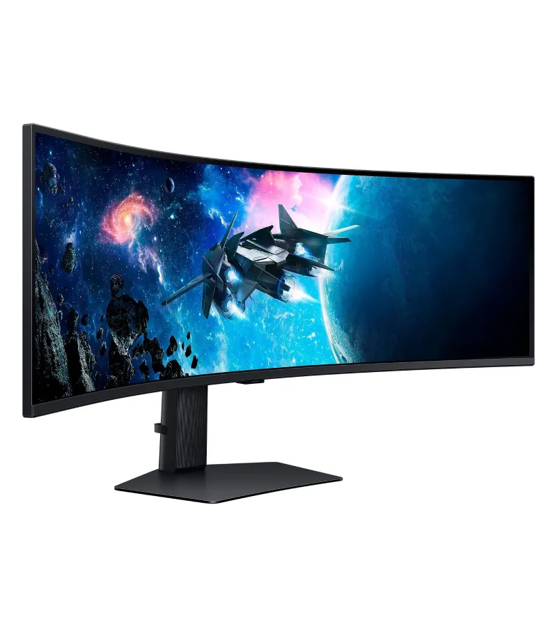 Samsung Odyssey G95C 49 Zoll mieten, VA, 5120 x 1440 DQHD, 240 Hz, DisplayHDR 1000, Curved 1000R - Farbe Schwarz