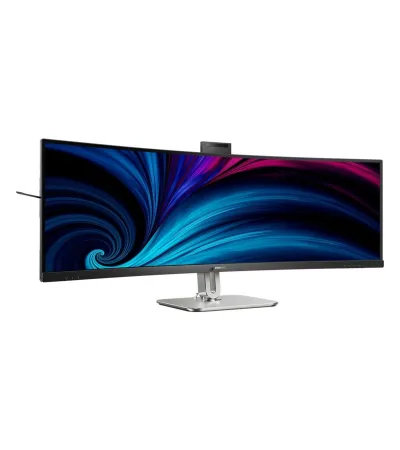 Philips 49B2U6903CH 49 Zoll mieten, VA, 5120 x 1440 DQHD, 120 Hz, Thunderbolt 4, Pop-up-Webcam, RJ45 - Dunkelgrau/Silber