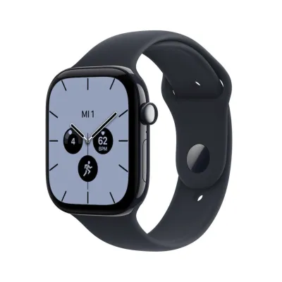 Apple Watch 12 Keramikgehäuse Nachtblau GPS + Cellular mieten, 42 mm oder 46 mm, Sportarmband Navyblau