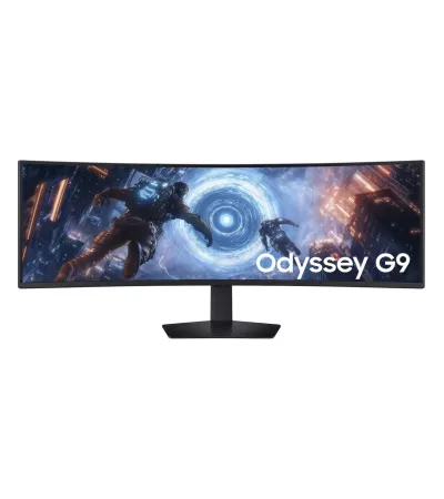 Samsung S49FG916EU 49 Zoll Gaming Monitor mieten, VA, 5120 x 1440 DQHD, 144 Hz, DisplayHDR 600, Curved - Farbe Schwarz