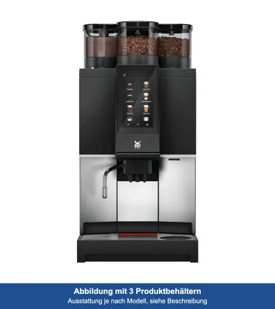 WMF 1300 S mit Wassertank mieten, 1 Mühle, Schokopulver und Smart Milk