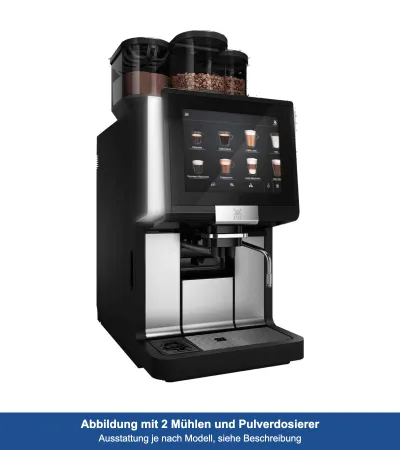 WMF 1500 S+ mit Festwasseranschluss mieten, Selbstbedienung, 1 Mühle und Basic Milk