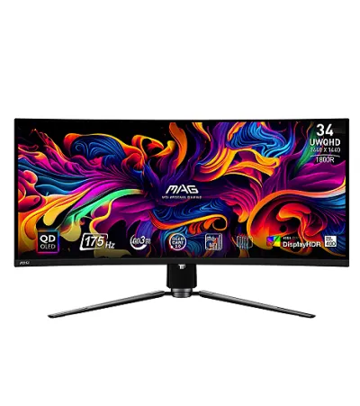 MSI MAG 341CQPDE QD-OLED, 34 Zoll Gaming-Monitor mieten