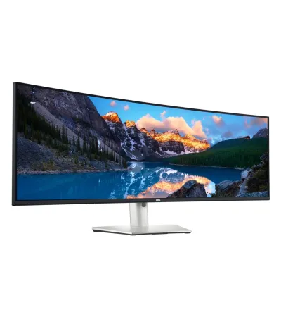 Dell UltraSharp U4924DW 49 Zoll mieten, IPS Black, 5120 x 1440 DQHD, USB-C 90 W, RJ45, Curved - Farbe Silber/Schwarz