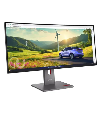Lenovo ThinkVision P34WD-40 34 Zoll mieten, IPS, 3440 x 1440, 120 Hz, USB-C, RJ45, KVM, Curved - Farbe Schwarz