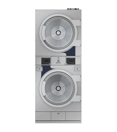 Electrolux Stapeltrockner TD6-17S, 2 × 17 kg, Gas 21 kW, Edelstahltrommel mieten