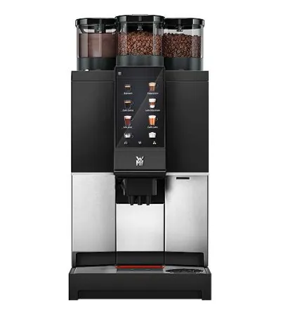 WMF 1300 S Festwasser mit Basic Steam mieten, 2 Mühlen und Schokopulver oder Topping