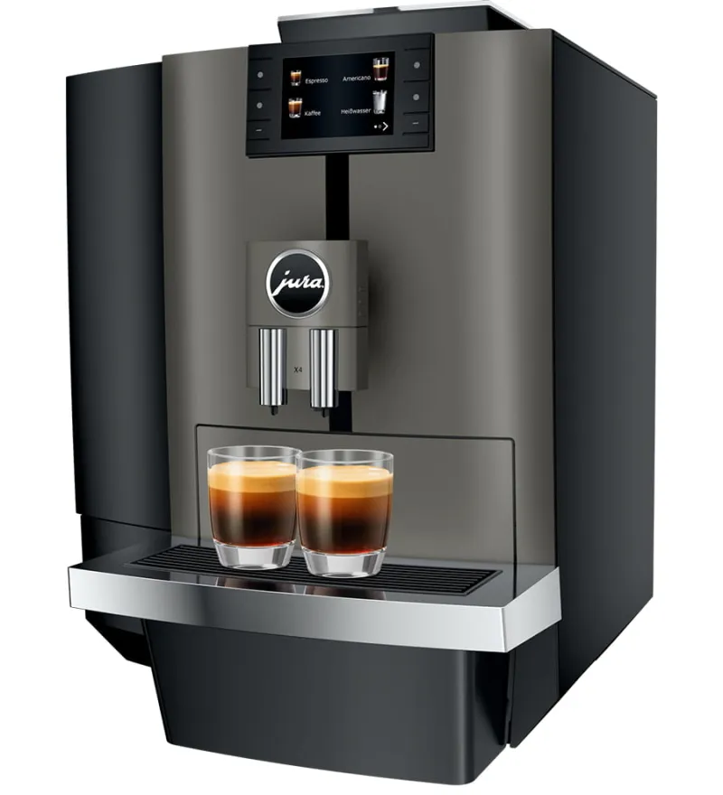 JURA X4c Dark Inox (EA) 15626 mit Festwasser mieten, auch Neugründung und Startup