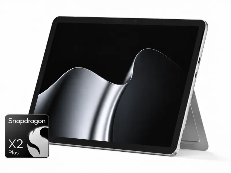 Microsoft Surface Pro 12-Zoll mieten, 2. Edition Snapdragon X2 Plus, 16GB RAM - 256GB SSD - Farbe Silber