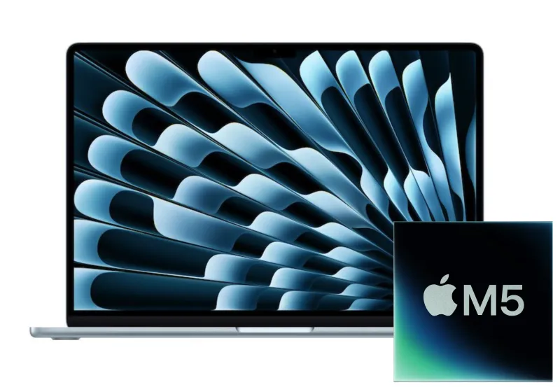 MacBook Air 13 mit M5 Chip 10-Core CPU 10-Core GPU mieten - mieten, 16 bis 32 GB RAM, 1 bis 4 TB SSD, Farbe Himmelblau, MDHJ4D/A, MDHK4D/A