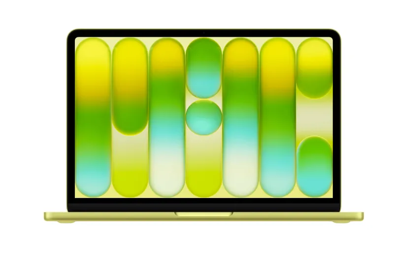 MacBook Neo 13 mit A18 Pro Chip mieten, 8 GB RAM, 256 GB SSD, 6-Core CPU, 5-Core GPU, Farbe Zitrone, MHFD4D/A